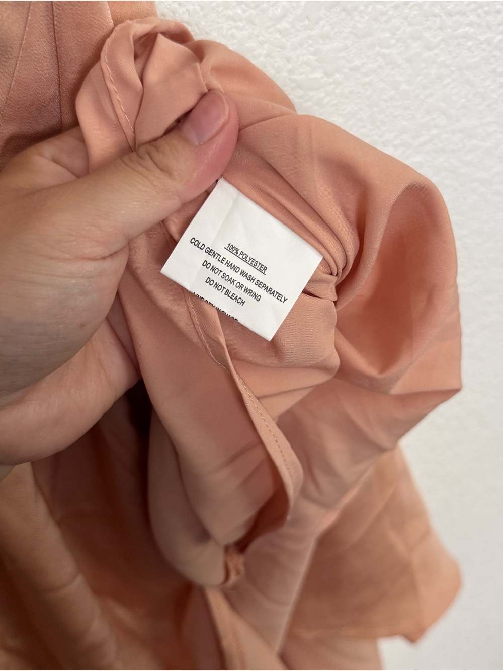NWT Selfie Leslie Park Avenue Flutter Sleeve Side Split Midi Dress Apricot Large - Picture 5 of 8